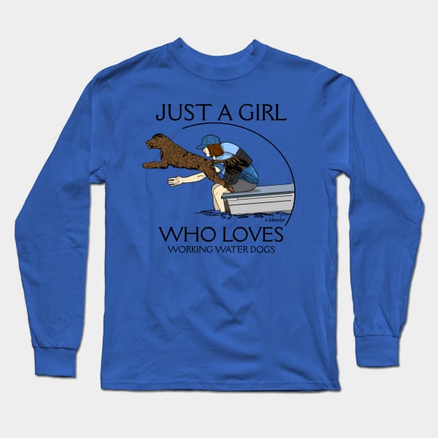 WATER WORKING BROWN RETRIEVER Long Sleeve T-Shirt by avondalealley